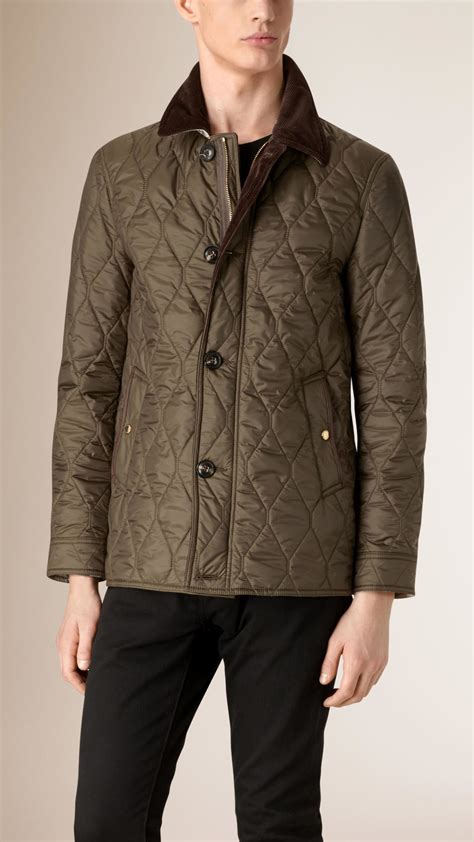 burberry quilted jacket check|Burberry quilted jacket men.